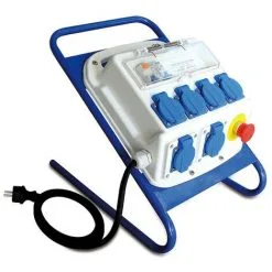 MICHAUD Coffret D'alimentation Mobile 6 Prises + Pied (P525)