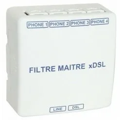 MICHAUD Filtre Maître ADSL - RJ45 - 4 Sorties